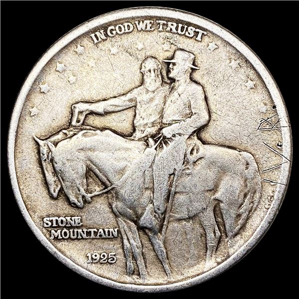 1925 Stone Mountain Half Dollar LIGHTLY CIRCULATED