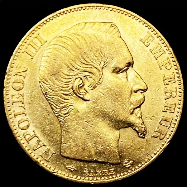 1857-A France .1867oz Gold 20 Francs UNCIRCULATED