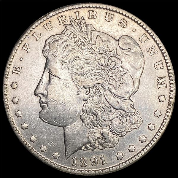 1891-CC Morgan Silver Dollar CLOSELY UNCIRCULATED
