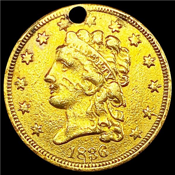 1836 $2.50 Gold Quarter Eagle NICELY CIRCULATED