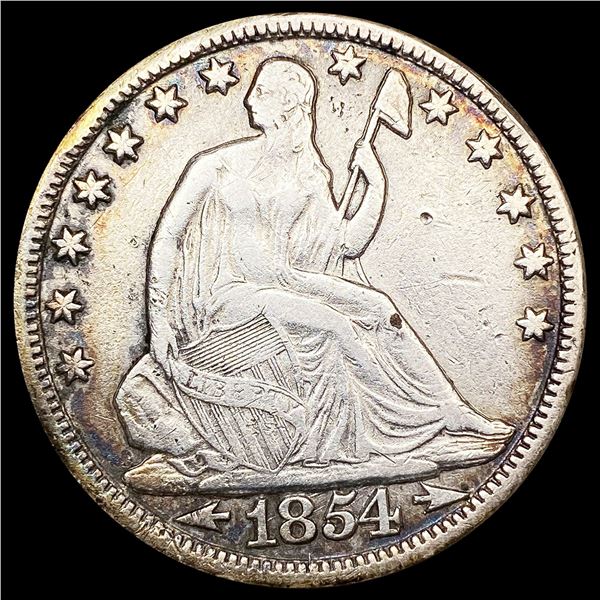 1854-O Arws Seated Liberty Half Dollar NEARLY UNCI