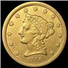 Image 1 : 1866-S $2.50 Gold Quarter Eagle ABOUT UNCIRCULATED