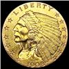 Image 1 : 1908 $2.50 Gold Quarter Eagle CLOSELY UNCIRCULATED