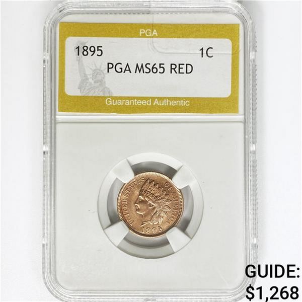 1895 Indian Head Cent PGA MS65 RED