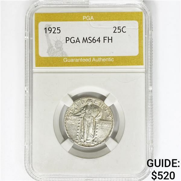 1925 Standing Liberty Quarter PGA MS64 FH