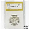 Image 1 : 1925 Standing Liberty Quarter PGA MS64 FH