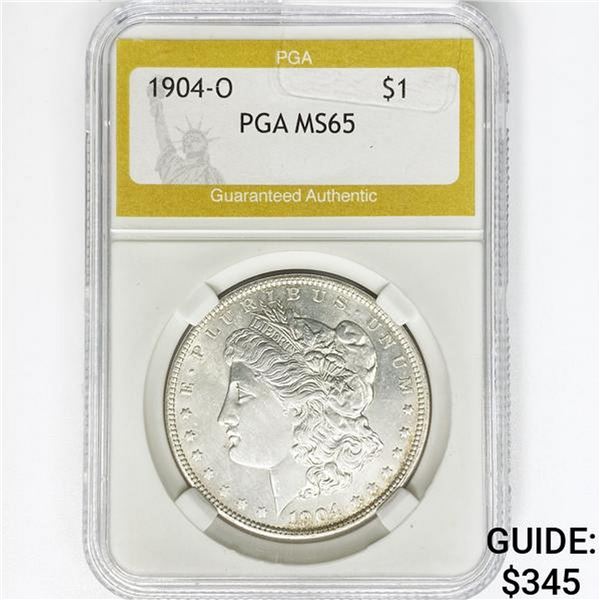 1904-O Morgan Silver Dollar PGA MS65