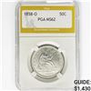 Image 1 : 1858-O Seated Liberty Half Dollar PGA MS62