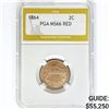 Image 1 : 1864 Two Cent Piece PGA MS66 RED