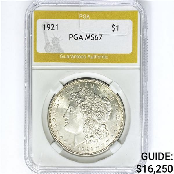 1921 Morgan Silver Dollar PGA MS67