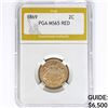 Image 1 : 1869 Two Cent Piece PGA MS65 RED