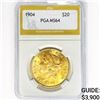 Image 1 : 1904 $20 Gold Double Eagle PGA MS64