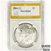 Image 1 : 1884-CC Morgan Silver Dollar PGA MS64
