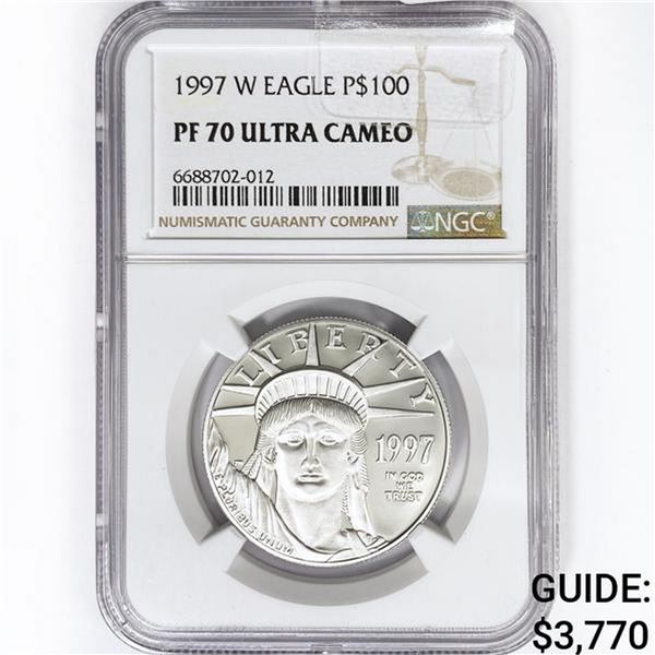 1997-W US 1oz Platinum $100 Eagle NGC PF70 UC