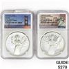 Image 1 : (2) 2016 US 1.09oz $1 Silver Eagle NGC PF70 UC