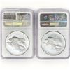 Image 2 : (2) 2016 US 1.09oz $1 Silver Eagle NGC PF70 UC