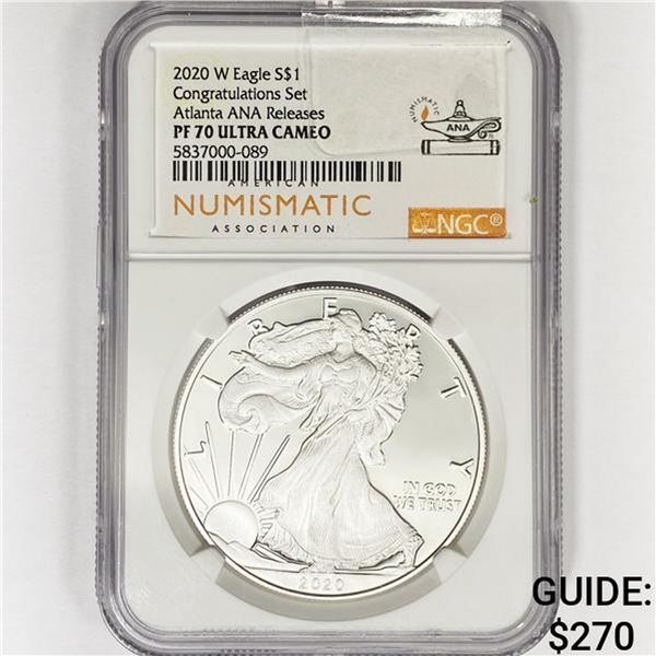 2020-W American 1ozSilver $1 Eagle Set NGC PF70 UC