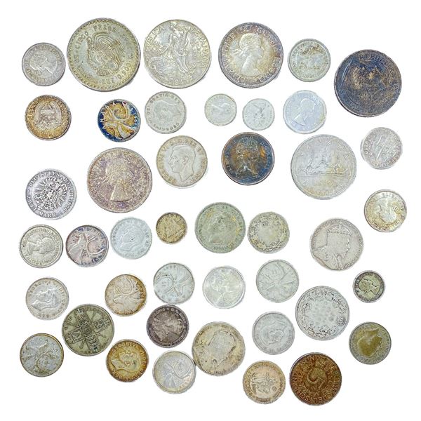 1876-1966 Varied Foreign Silver Coinage ( Coins)