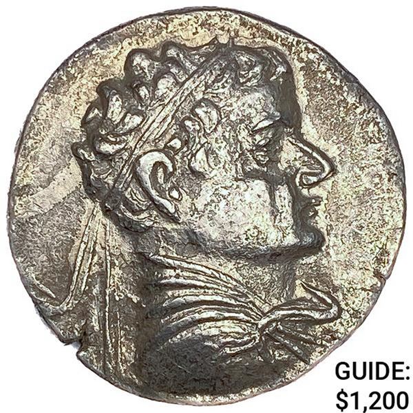 130 BC Greek Heliokles Silver TetradrachM
