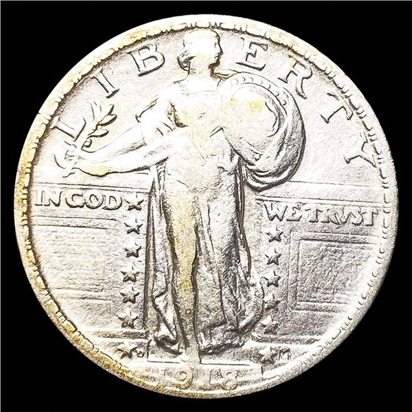 1918-D Standing Liberty Quarter NICELY CIRCULATED