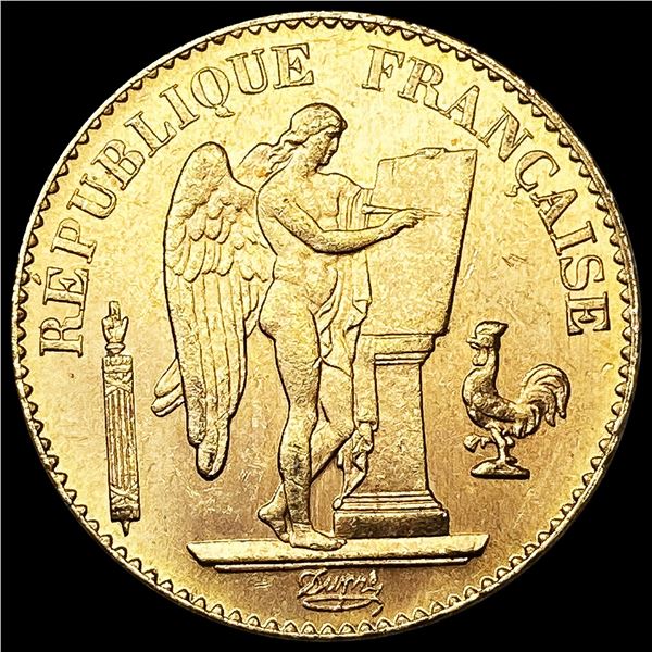 1897-A France .1867oz Gold 20 Francs UNCIRCULATED