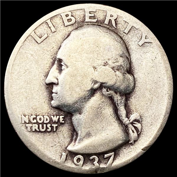 1937-D Washington Silver Quarter NICELY CIRCULATED