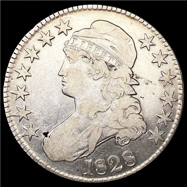 1828 Capped Bust Half Dollar LIGHTLY CIRCULATED
