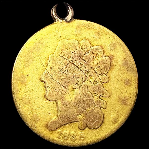 1838 $5 Gold Half Eagle NICELY CIRCULATED