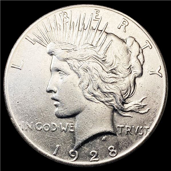 1928 Silver Peace Dollar CLOSELY UNCIRCULATED