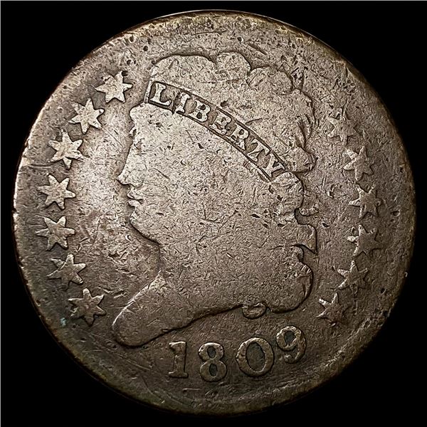 1809 Classic Head Half Cent NICELY CIRCULATED