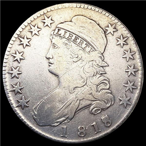 1818/7 Capped Bust Half Dollar LIGHTLY CIRCULATED