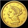 Image 1 : 1853 $2.50 Gold Quarter Eagle CLOSELY UNCIRCULATED