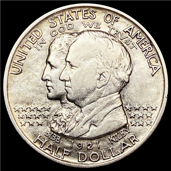 1921 Alabama Half Dollar ABOUT UNCIRCULATED