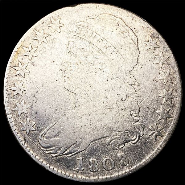 1808/7 Capped Bust Half Dollar NICELY CIRCULATED