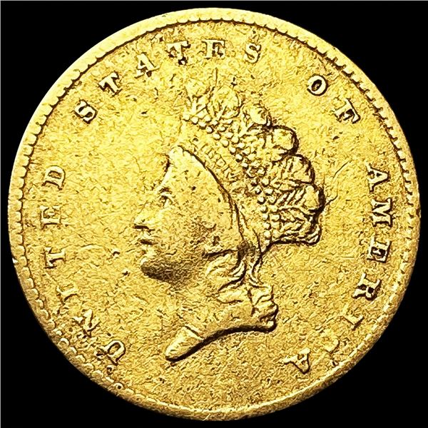 1854 Rare Gold Dollar LIGHTLY CIRCULATED