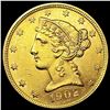 Image 1 : 1902 $5 Gold Half Eagle UNCIRCULATED