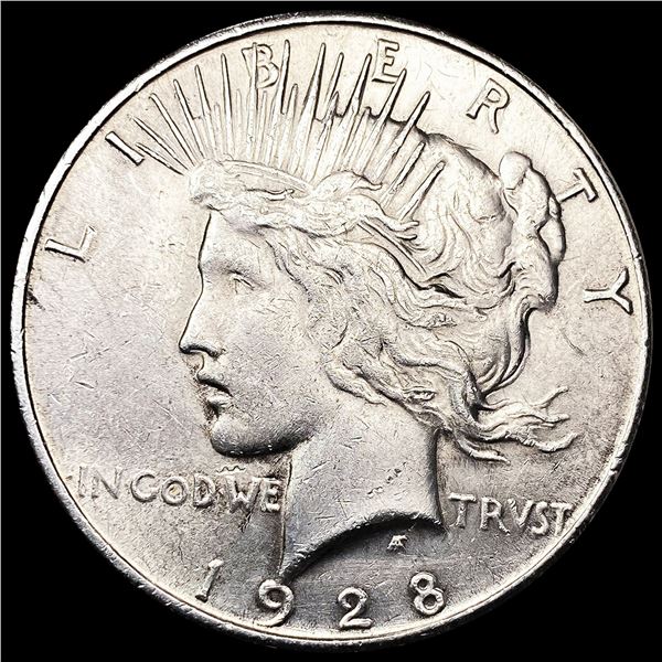 1928-S Silver Peace Dollar NEARLY UNCIRCULATED