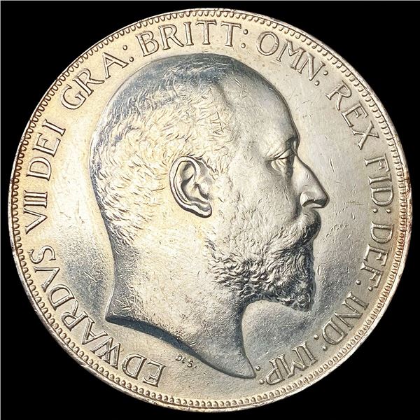 1902 G.B. Silver Crown CLOSELY UNCIRCULATED