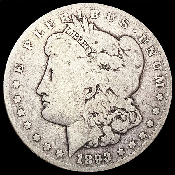 1893-CC Morgan Silver Dollar NICELY CIRCULATED