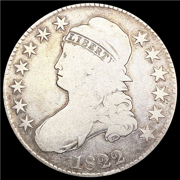 1822/1 Capped Bust Half Dollar NICELY CIRCULATED