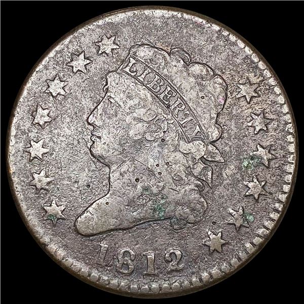 1812 Sm Date Large Cent NICELY CIRCULATED