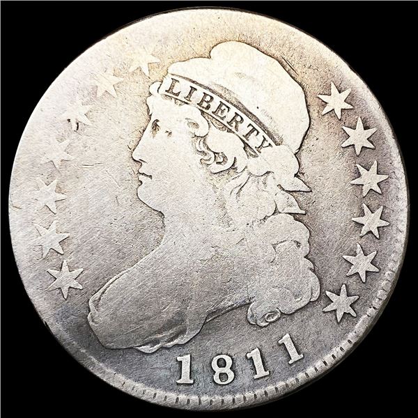 1811 Sm 8 Capped Bust Half Dollar NICELY CIRCULATE