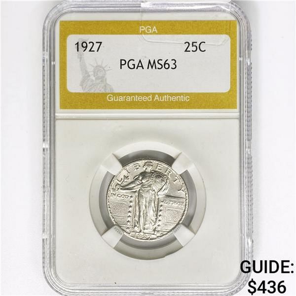 1927 Standing Liberty Quarter PGA MS63