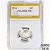 Image 1 : 1916 Mercury Silver Dime PGA MS66 FSB