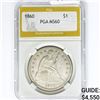 Image 1 : 1860 Seated Liberty Dollar PGA MS60