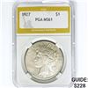 Image 1 : 1927 Silver Peace Dollar PGA MS61