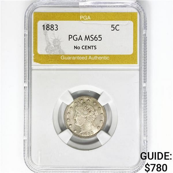 1883 Liberty Victory Nickel PGA MS65 No Cents