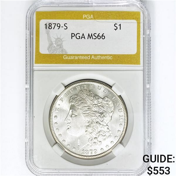 1879-S Morgan Silver Dollar PGA MS66