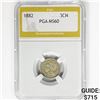 Image 1 : 1882 Nickel Three Cent PGA MS60