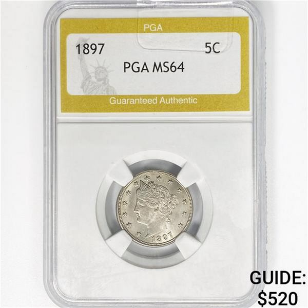 1897 Liberty Victory Nickel PGA MS64